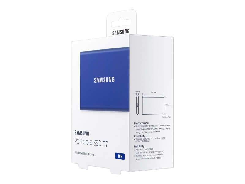 SAMSUNG Portable SSD T7 1TB Blue Cijena
