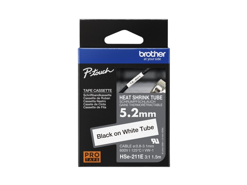 BROTHER Heat Shrink Tube Black on White Cijena
