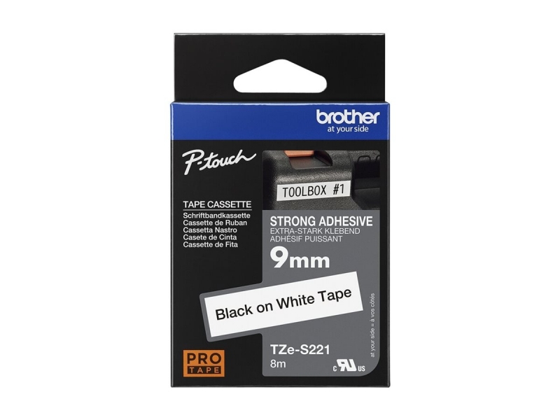 BROTHER TZES221 strong bk/white 9mm 8m Cijena