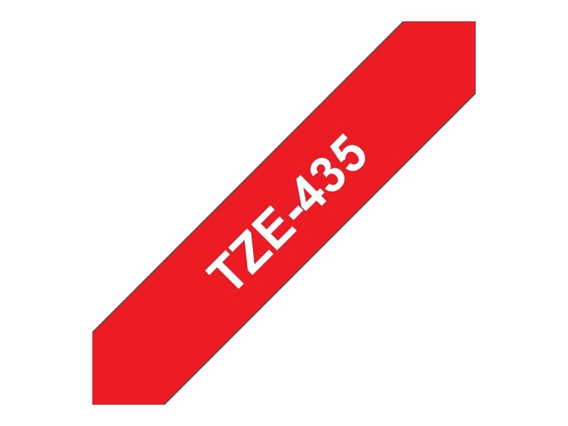 BROTHER TZE435 12mm WHITE ON RED Cijena