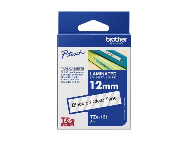 BROTHER TZE131 tape black/clear 12mm 8m Cijena