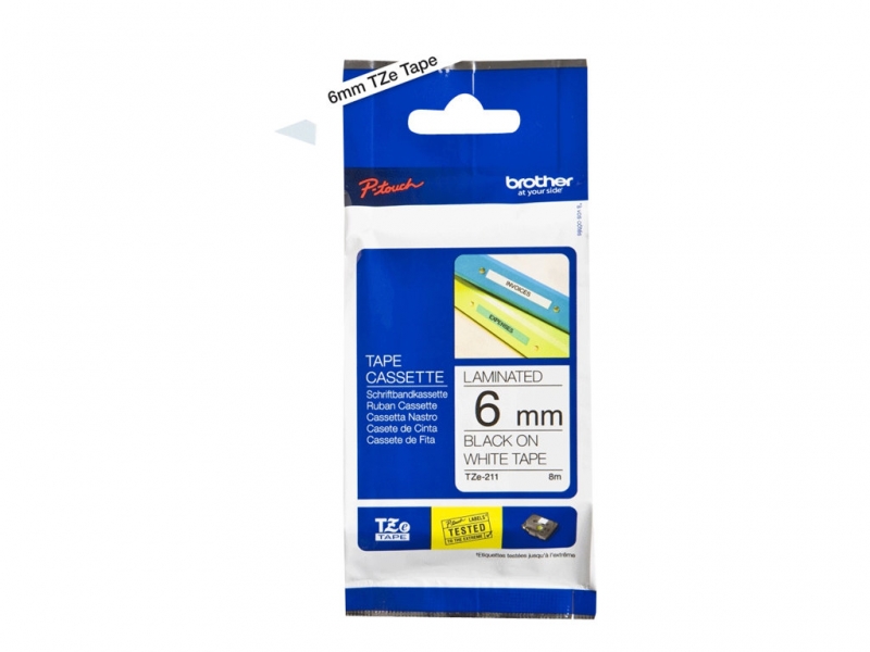BROTHER TZE211 tape black/white 6mm 8m Cijena