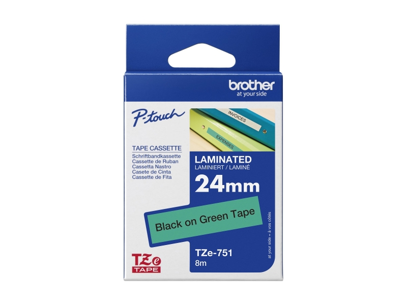 BROTHER TZE751 tape black/green 24mm 8m Cijena
