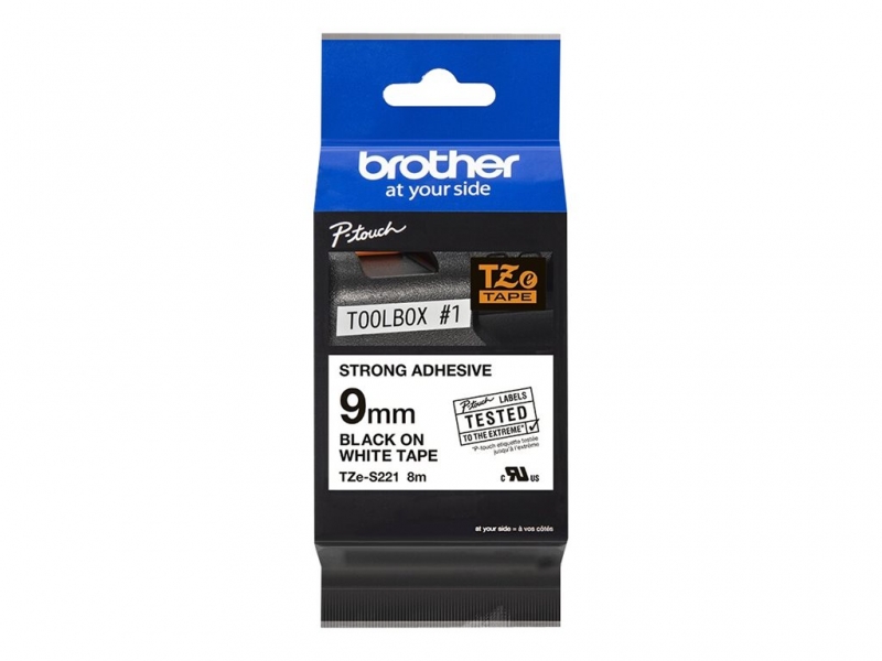 BROTHER TZES221 strong bk/white 9mm 8m Cijena
