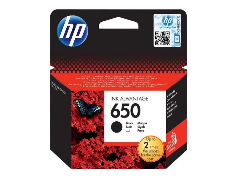 HP 650 Black Original Ink Advant. Cartr. Cijena