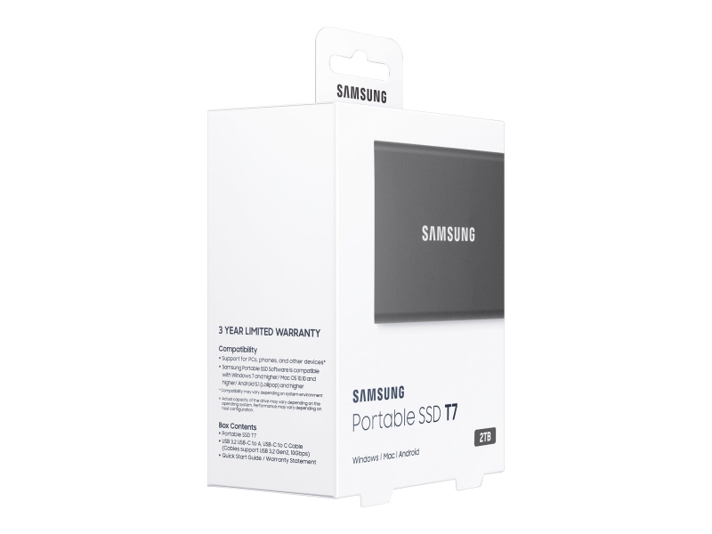 SAMSUNG Portable SSD T7 2TB grey Cijena