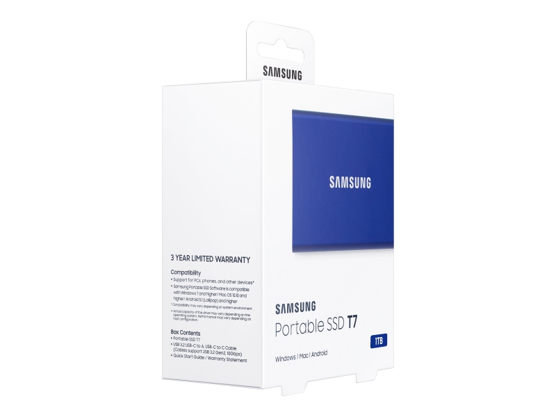 SAMSUNG Portable SSD T7 1TB Blue Cijena
