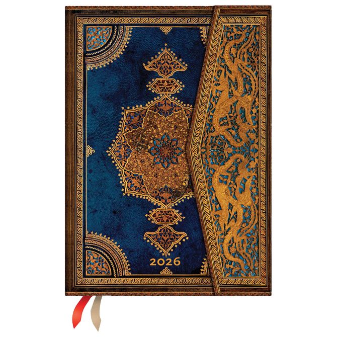 Planer tjedni 2026-13x18cm-midi magnet Safavid Indigo Paperblanks DE0762-4 Cijena