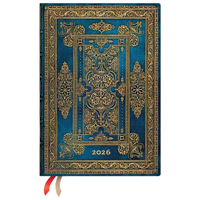Planer dnevni 2026-13x18cm-midi s gumicom Blue Luxe Paperblanks DE0751-8 Cijena
