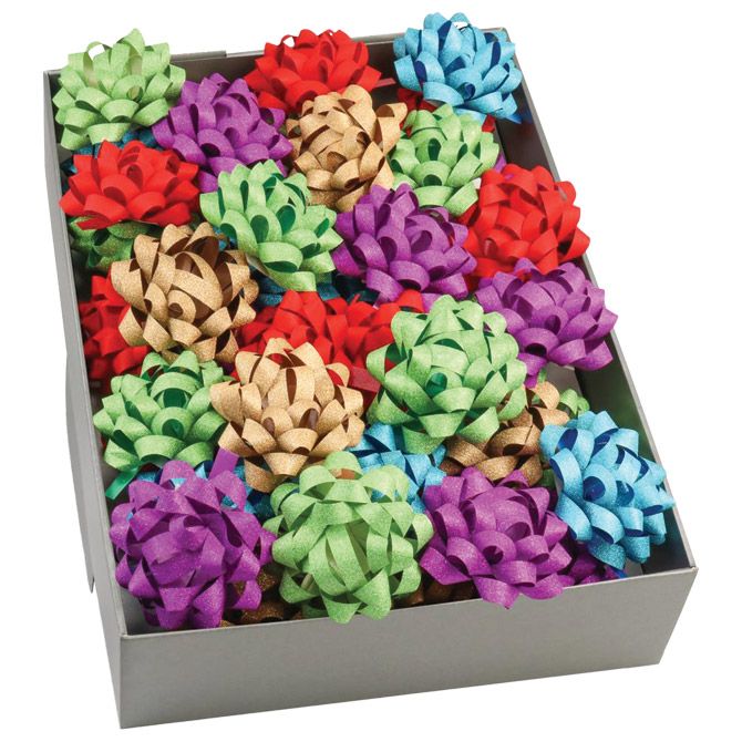 Mašna ukrasna samoljepljiva 80mm Poly Glitter popart Prasent 18540-199 sort Cijena