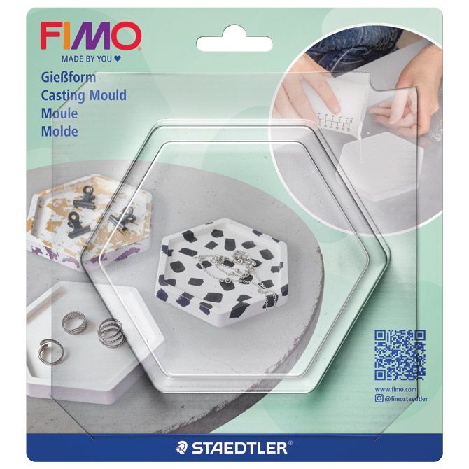 Kalup za modeliranje šesterokut Fimo casting powder Staedtler 8742 53 blister Cijena