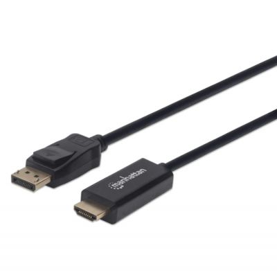 Manhattan kabel DisplayPort to HDMI M/M,1080p,1.8m