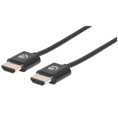 Manhattan kabel slim HDMI M/M, 4K@60Hz,eth,3m,crni