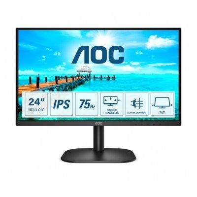AOC LED IPS 23,8” 24B2XDA, VGA, DVI, HDMI, zvuč.