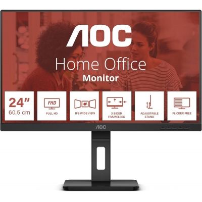 AOC 24E3QAF 23,8”, VGA, HDMI, DP, zvuč., HAS