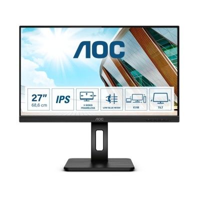 AOC IPS 27” 27P2C, HDMI, DP, USB-C, HAS, zuč.