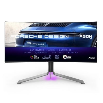 AGON PD34 34” QD-OLED, 2xHDMI, DP, 90W, 240Hz