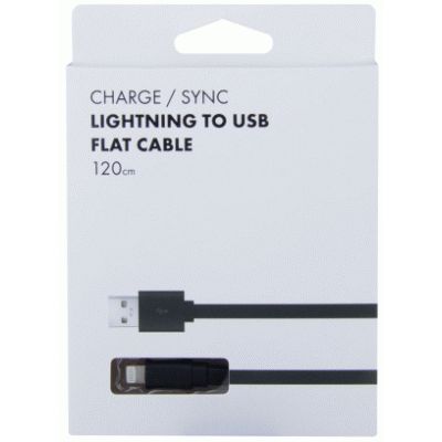 Avacom kabel LIG-120K, USB-Lightning, 120mm, crni