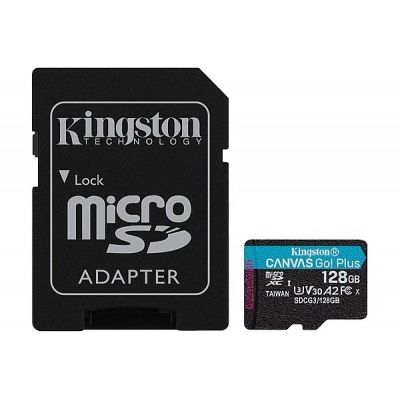 Kingston microSD, Canvas Go! Plus, R170/W90, 128GB