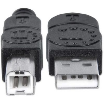 Manhattan kabel USB-A/USB-B M/M,za printer,5m,crni