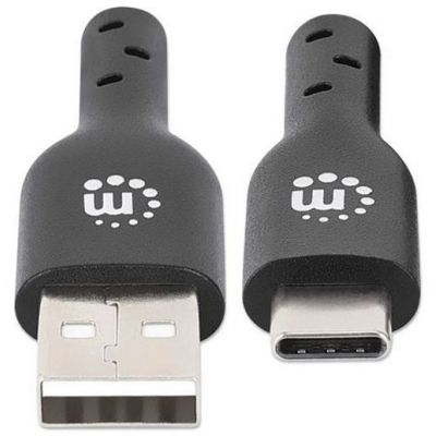 Manhattan kabel USB 2.0 na USB-C M/M, 1m,crni
