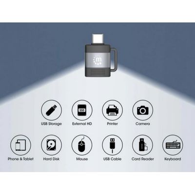 Manhattan adapter set:USB-C/USB-A&USB-A/USB-C