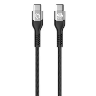 Manhattan kabel USB-C, M/M, PD3.1,240W,480Mbps,2m