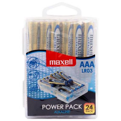 Maxell alkalne baterije LR-3/AAA, 24 komada, box