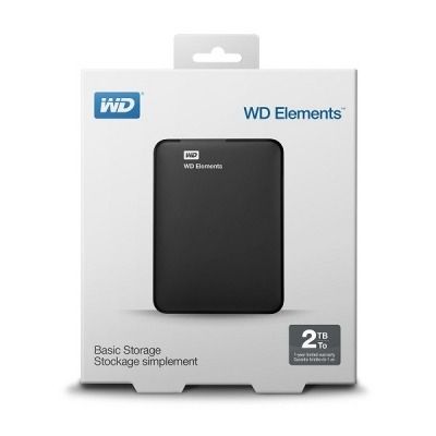 WD Elements 2TB Portable 2,5”, USB 3.0