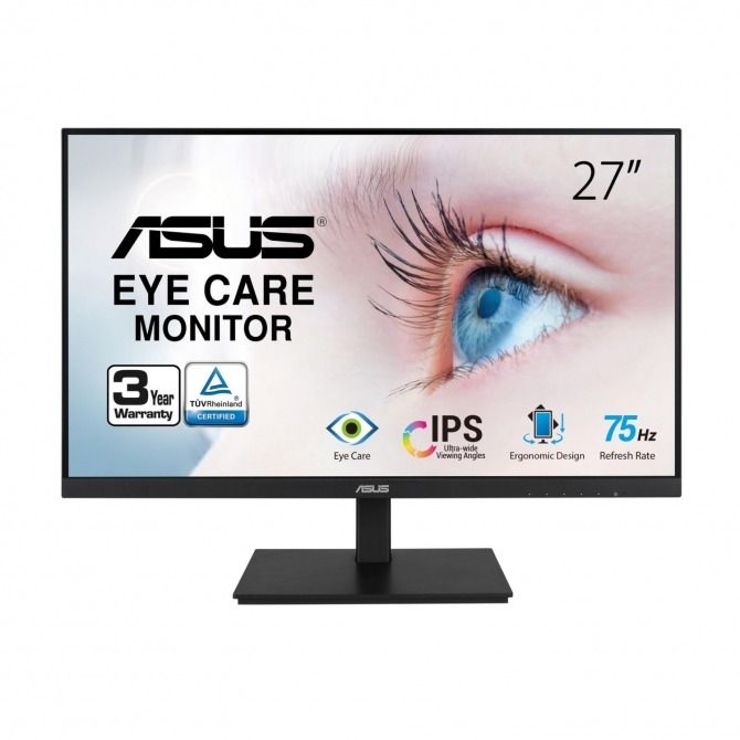 ASUS VA27AQSB 27”, QHD, DP, HDMI, 2xUSB, HAS, zvuč