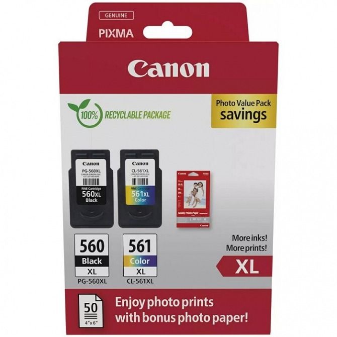 Canon multipack PG-560XL + CL-561XL Photo Pack