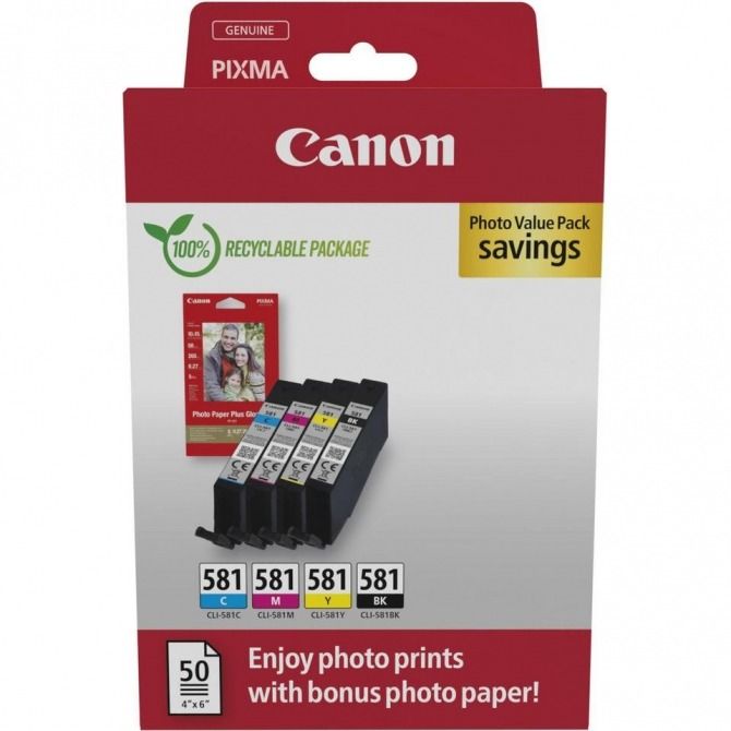 Canon multipack CLI-581 BK C M Y -  Photo Pack