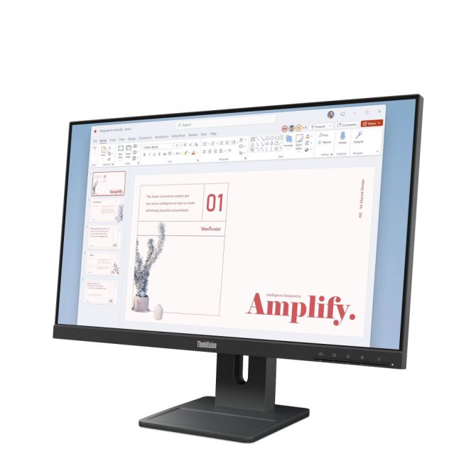 Lenovo E24-40 23.8’‘FHD IPS, VGA, HDMI, DP,  pivot
