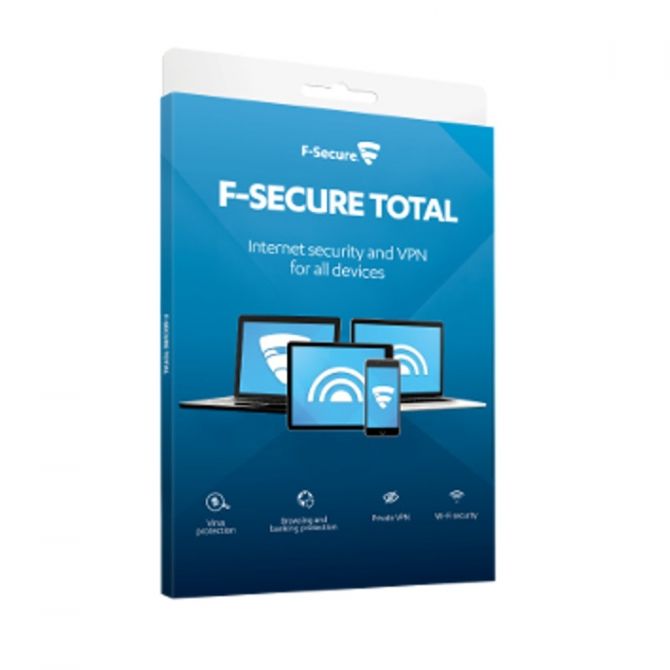 F-Secure Total licenca 1g,5 uređaja, koverta