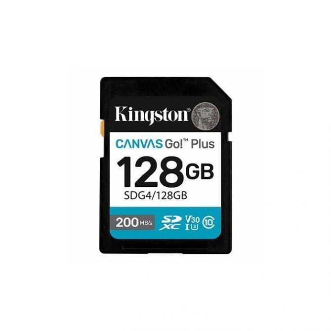 Kingston Canvas Go! Plus SD, R200MB, 128GB