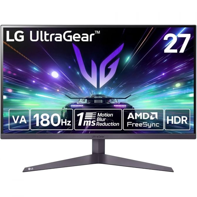 LG 27GS50F 27”, VA, HDMI, DP, 180Hz, 1ms, 300cd