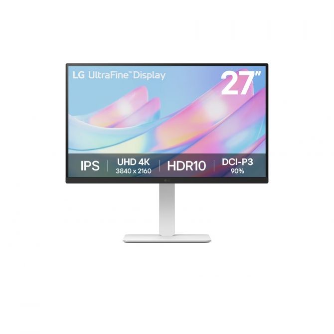 LG 27” LED IPS, 27US550-W, DP, 2xHDMI, 4K, HAS