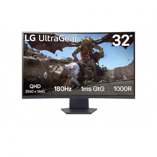 LG 32” LED VA, 32GS60Q, QHD, 2xHDMI, DP, 180Hz,1ms