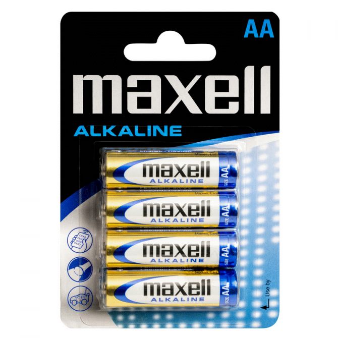 Maxell alkalne baterije LR-6/AA, 4 komada