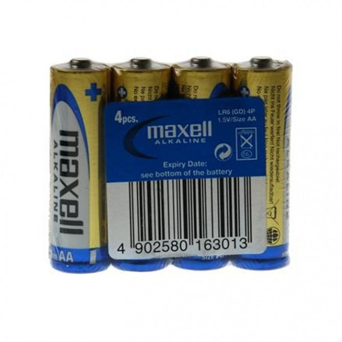 Maxell alk. baterija LR-6/AA,4kom,shrink