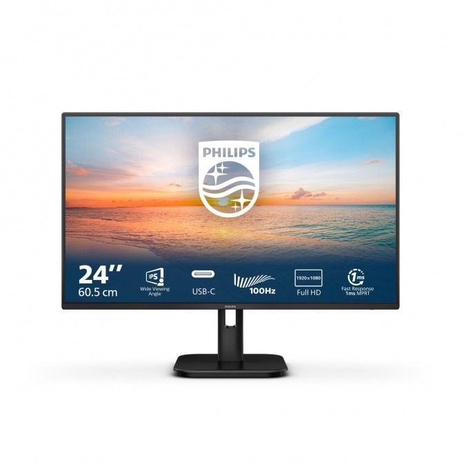 Philips 23,8” 24E1N1300A, HDMI, USB-C, zvu., 100Hz
