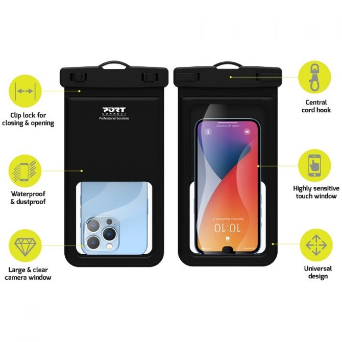 Port vodootporna torbica za mobitel IPX8, do 6,7”
