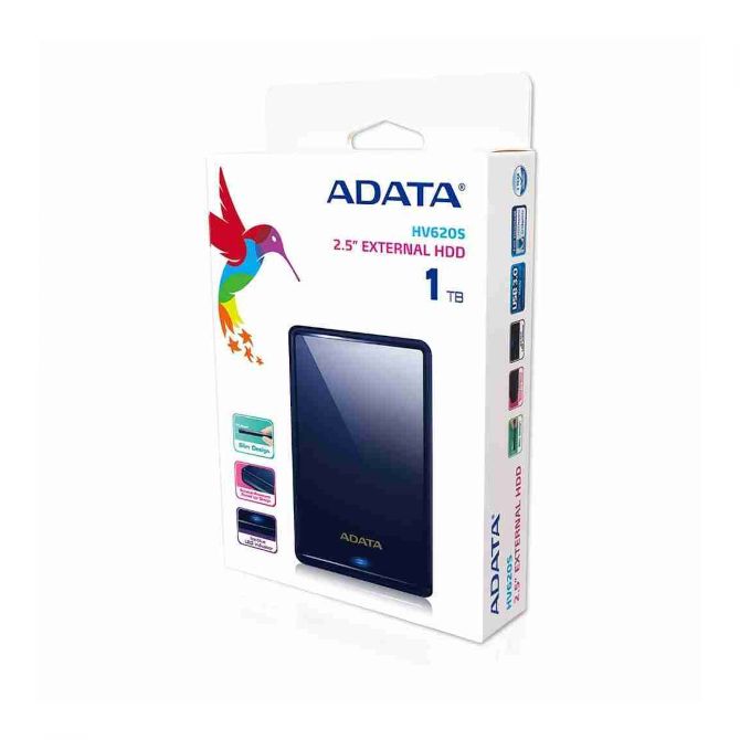 ADATA Ex HDD HV620 Slim, 1TB, usb3.1, plavi