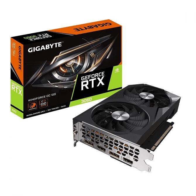 Gigabyte GF RTX3060 WF2 OC, 12GB GDDR6
