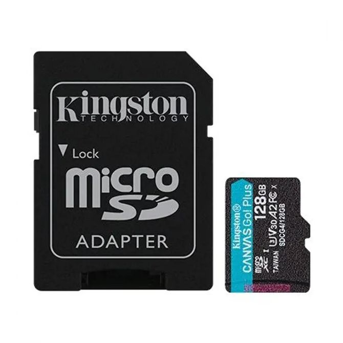Kingston microSD, Canvas Go! Plus, R200/W100,128GB