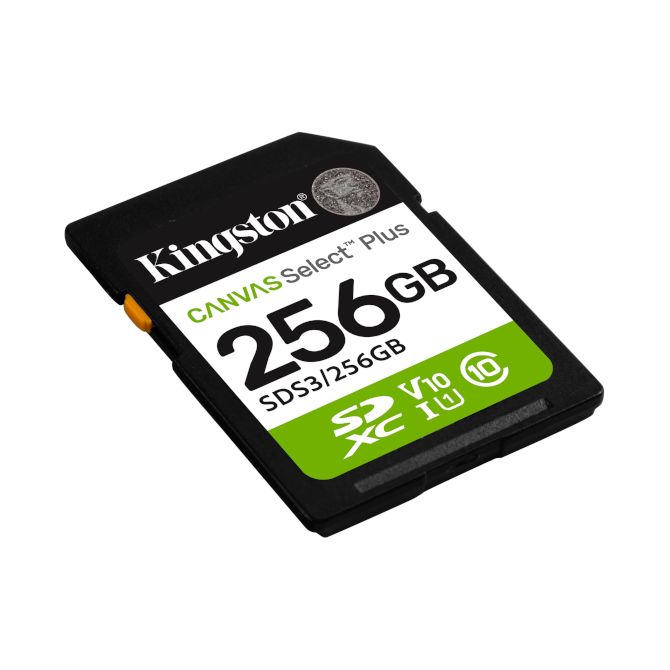 Kingston Canvas Select Plus SD, R150MB, 256GB