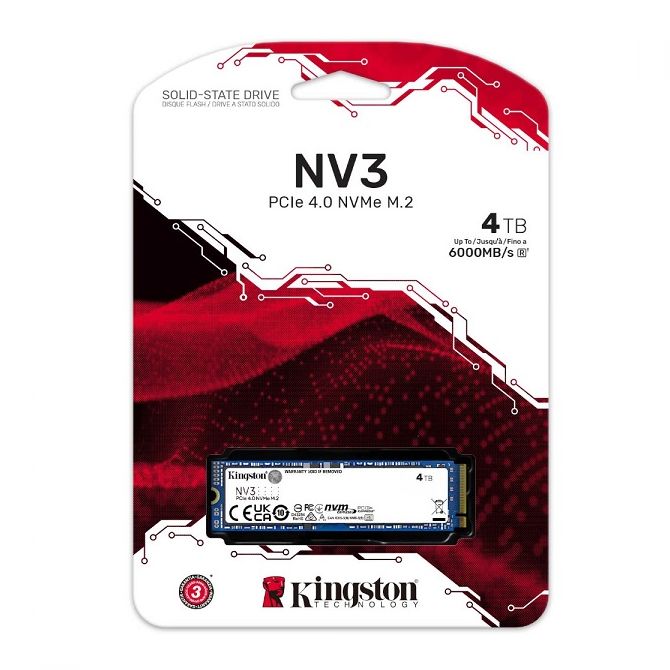 Kingston NV3 NVMe 4000GB,R6000/W5000, M.2 2280