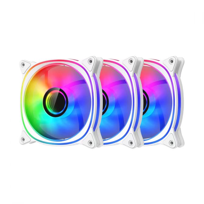LC-Power LC-CF-120-ARGB-KIT, bijeli, 3 pack