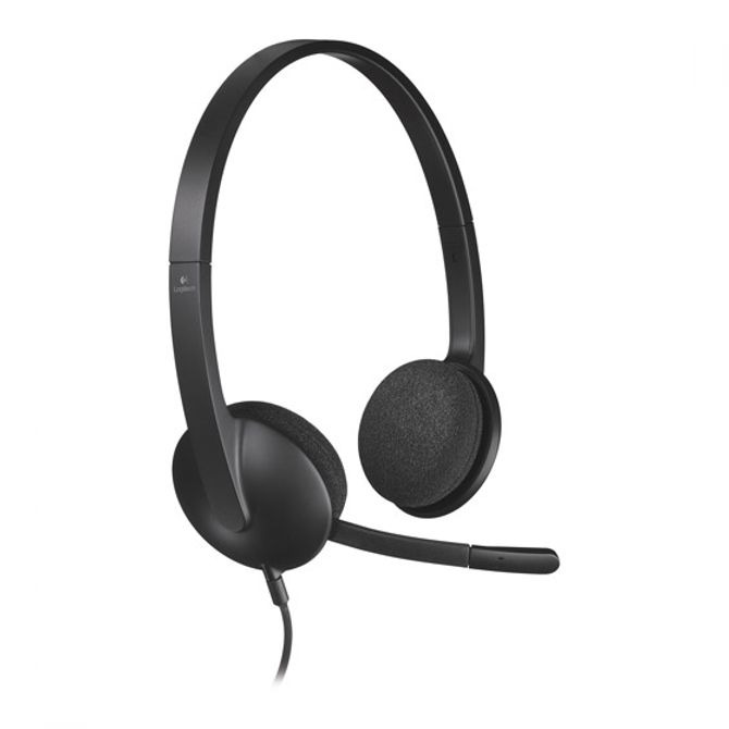 Logitech H340 slušalice s mikrofonom, USB, crna
