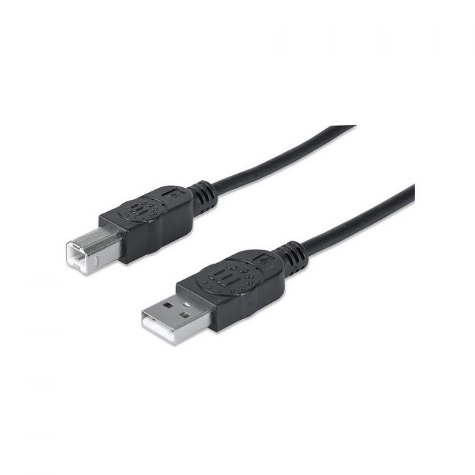 Manhattan kabel USB2.0 AM/BM, za printer,1.8m,crni